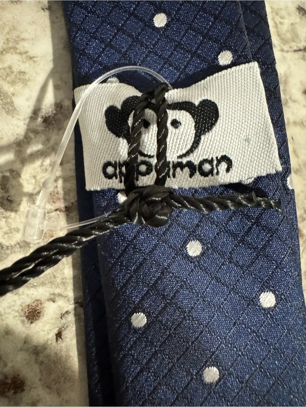 Appaman Navy Blue Polka Dot Youth Boys Tie New with tags
